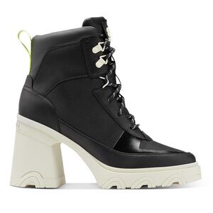 SOREL BREX HEEL BLACK CHALK BOOTS 9
